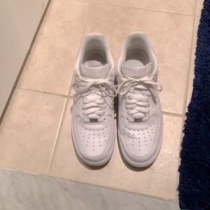 White Nike Air Force Ones